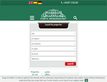 Tablet Screenshot of portamenorquina.com
